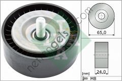 INA 532078210 V KAYIS GERGI RULMANI FOCUS III 11> FIESTA 11> B-MAX 1.0 ECOBOOST  FORD BİNEK ALTERNATÖR GERGİ RULMANI