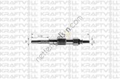 KRAFTVOLL 05030119 KIZDIRMA BUJISI 11V CROMA 1,9 TDI BMC T 80  FIAT BİNEK BUJİ