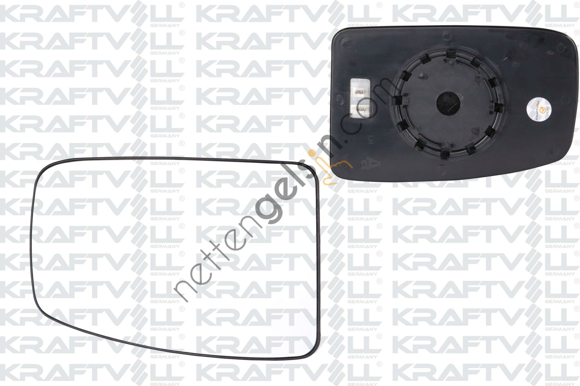 KRAFTVOLL 09080141 DIS DIKIZ AYNA CAMI ELEKTRIKLI ISITMALI CONVEX CAMLI SOL MASTER II 03->09  RENAULT BİNEK DIKIZ AYNA CAMI