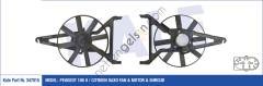 KALE 347015 FAN MOTORU DAVLUMBAZLI P106 II-SAXO 1,4 8V /1,6 8V KLIMASIZ  PEUGEOT-CITROEN BİNEK FAN MOTORU