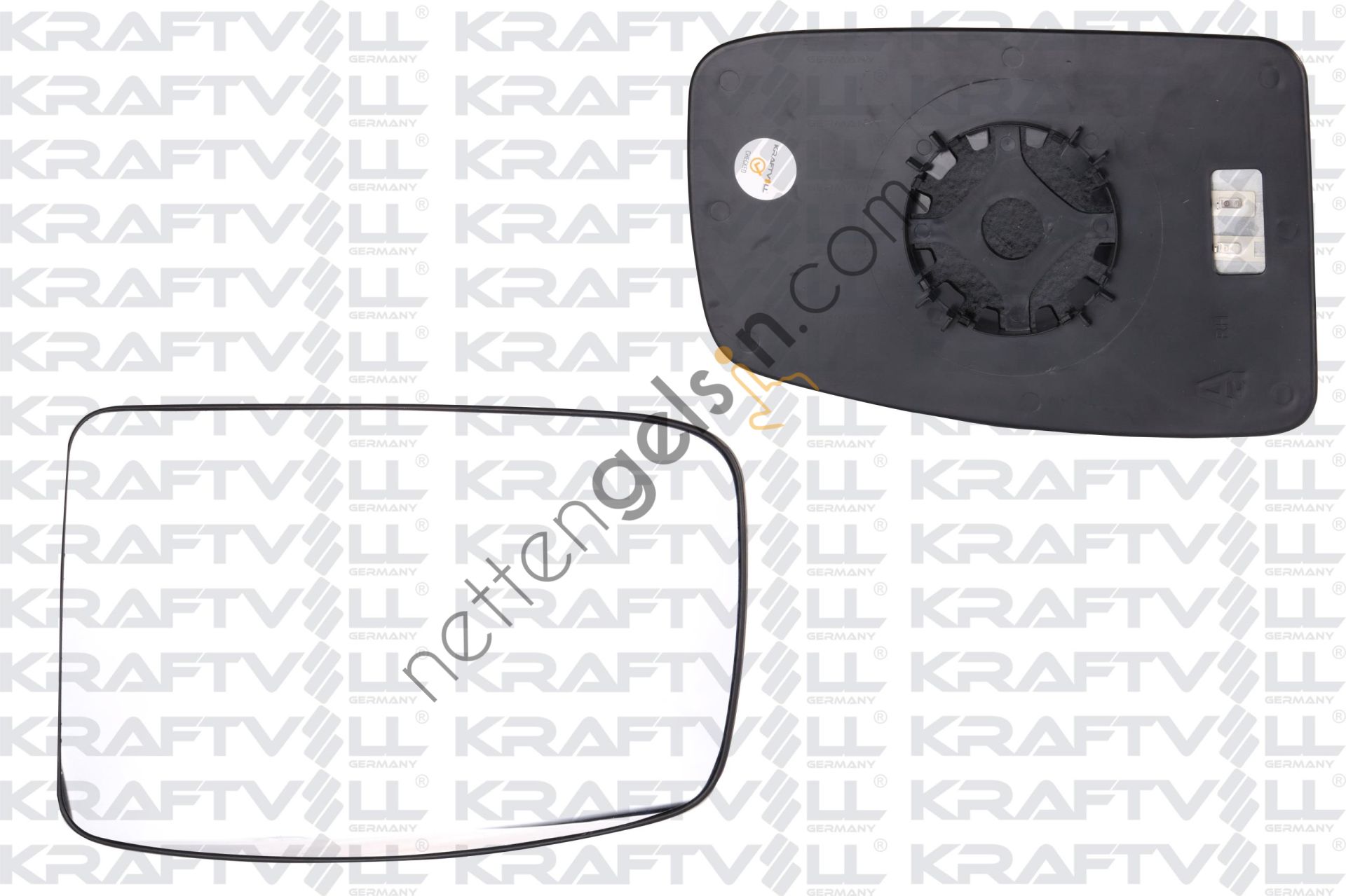 KRAFTVOLL 09080146 DIS DIKIZ AYNA CAMI ELEKTRIKLI ISITMALI CONVEX CAMLI SAG MASTER III 10->  RENAULT BİNEK DIKIZ AYNA CAMI