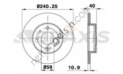 BRAXIS AE0002 ON FREN DISK AYNASI TEMPRA TIPO PUNTO PANDA MAREA BRAVO FIAT 500 ALFA ROMEO 145 146 155  FIAT BİNEK FREN DİSKİ
