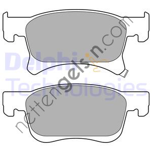 DELPHI LP3164 ON FREN BALATASI CORSA E 2015> (15 INC JANT)  OPEL BİNEK FREN BALATASI