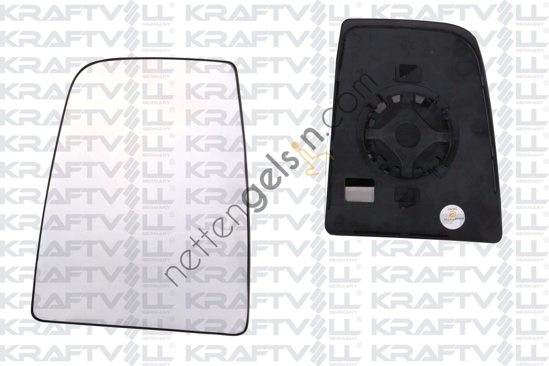 KRAFTVOLL 09080063 DIS DIKIZ AYNA CAMI SOL (MANUEL-ISITMASIZ) TRANSIT V363-V362 14/->  FORD BİNEK DIKIZ AYNA CAMI