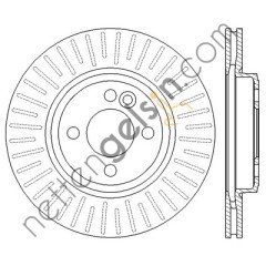FERODO DDF1617 FREN DISKI ON HAVALI MINI R55 R56 R57 R58 R59  MINI BİNEK FREN DİSKİ