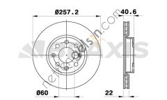 BRAXIS AE0007 ON FREN DISK AYNASI OPEL ADAM CORSA 1.4I 1.2I  OPEL BİNEK FREN DİSKİ