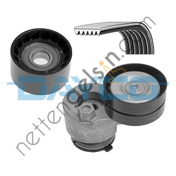 DAYCO KPV184 KANALLI KAYIS SETI (6PK1795 APV2324 APV2188) RENAULT TRAFIC II 2.0 16V 06 LAGUNA II 1.9DCI 01 07  RENAULT BİNEK V KAYIS GERGI SETI