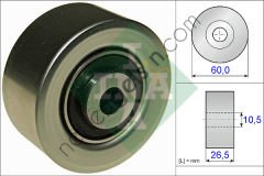 INA 532056110 ALTERNATOR V KAYIS GERGI RULMANI 206 1.4 98> UTU3A TU3JP XSARA PICASSO 1.6 05> TU5JP4  PEUGEOT-CITROEN BİNEK ALTERNATÖR GERGİ RULMANI