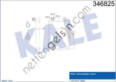 KALE 346825 KALORIFER RADYATORU DACIA DOKKER LODGY 1.2 TCE 1.5 dCI 1.6  DACIA BİNEK KALORİFER RADYATÖRÜ