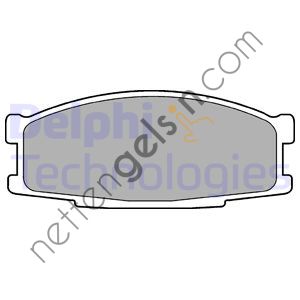 DELPHI LP981 FREN BALATASI ON MITSUBISHI CANTER 2,3TD FB213 FB433 2,5TD FB436 FE431 FE647 86>05  MITSUBISHI HAFİF TİCARİ FREN BALATASI
