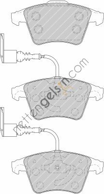 FERODO FDB1826 ON FREN BALATASI TOUAREG 2,5TDI 03>  VW-AUDI-SEAT-SKODA BİNEK FREN BALATASI