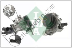INA 538073110 DEVIRDAIM POMPASI (OM651, TERMOSTAT'LI 95 °C) X156 13> W176 14>18 W246 14>18 C117 14>19  MERCEDES BİNEK DEVİRDAİM