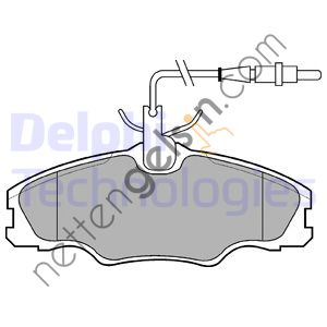 DELPHI LP985 ON FREN BALATASI P406 P406 YM 1,6 1,8 16V 1,8 8V 1,9TD ESTATE 1,8 16V 1,9 TD (FISLI)  PEUGEOT-CITROEN BİNEK FREN BALATASI