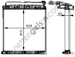 BEHR CR673000P RADYATÖR 906 AXOR 18.23-25.23-25.28-30.28-32.28 A9405000403 MERCEDES