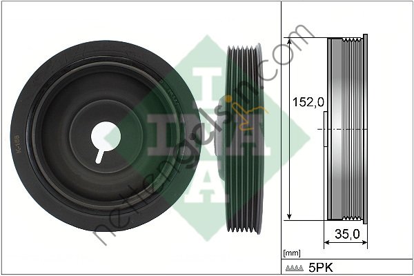 INA 544005410 KRANK KASNAGI CLIO II KANGOO I III MEGANE II SYMBOL FLUENCE 1,4 16V &sol; 1,6 16V &sol; 1,5DCI K9K K4M  RENAULT BİNEK KRANK KASANAĞI