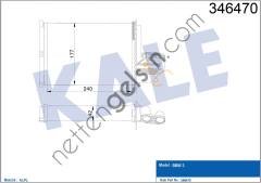 KALE 346470 KALORIFER RADYATORU BMW E36 KLIMASIZ  BMW BİNEK KALORİFER RADYATÖRÜ