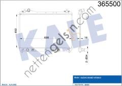 KALE 365500 MOTOR SU RADYATORU GRAND VITARA 2005 2015 OTOMATIK VITES (450X698X16)  SUZUKI BİNEK MOTOR SU RADYATORU