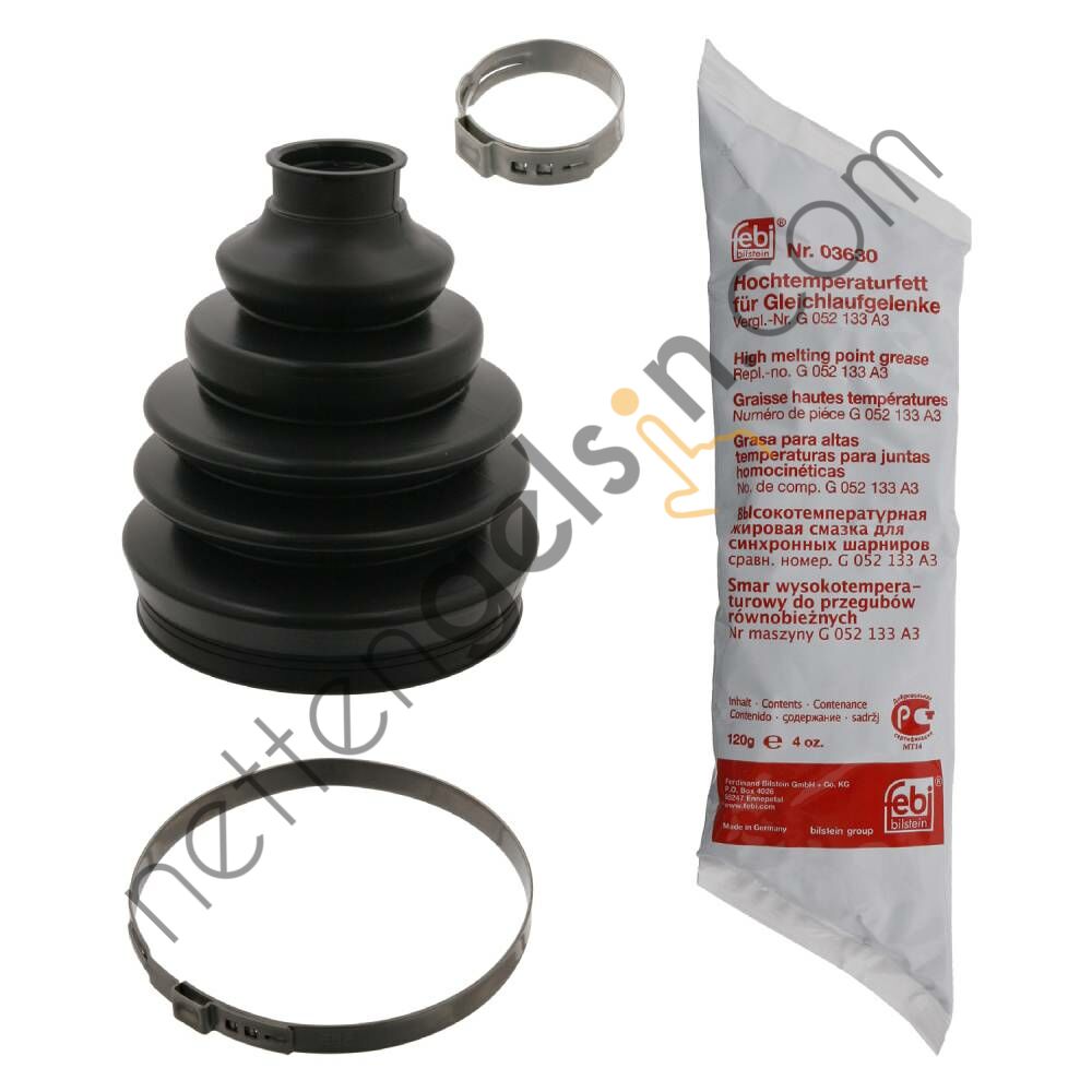 FEBI 36190 AKS KORUGU TAKIM DIS (1 ADET KORUK+KELEPCE+YAG) AMAROK CADDY  VW-AUDI-SEAT-SKODA BİNEK AKS KÖRÜĞÜ