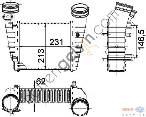 BEHR CI346000S RADYATÖR VW INTERKOL PASSAT 01-05 AWT(CI346000S) 3B0145805H VW