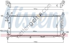 NISSENS 63286A RADYATÖR OPEL CORSA B/COMBO B 1.5-1.7 D 1300151 OPEL