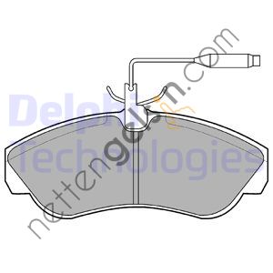 DELPHI LP878 ON FREN BALATASI BOXER DUCATO JUMPER 94 02 FISLI  FIAT BİNEK FREN BALATASI