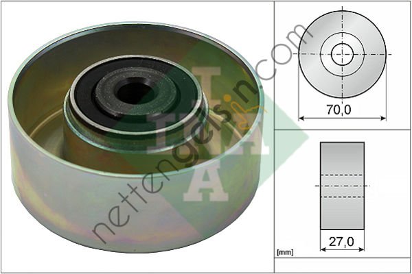 INA 532021410 V KAYIS AVARE (ALTERNATOR) RULMANI P206 XSARA II XSARA PICASSO TU MOTOR ENJEKSIYONLU KLIMALI OLCU: (10*70*27)  PEUGEOT-CITROEN BİNEK ALTERNATÖR GERGİ RULMANI