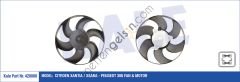 KALE 420000 FAN MOTORU P306-XSARA 2,0 8V /1,8 8V /1,4 8V/1,6 8V <-99 P306 GTI-XSARA VTS XU10J4RS 99-> KLIMALI 20  PEUGEOT-CITROEN BİNEK FAN MOTORU