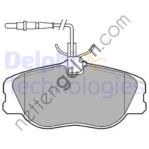DELPHI LP909 ON FREN BALATASI EXPERT SCUDO JUMPY P806 EVASION (FISLI) 2,0HDI 2,0 16V (00 06)  PEUGEOT-CITROEN BİNEK FREN BALATASI