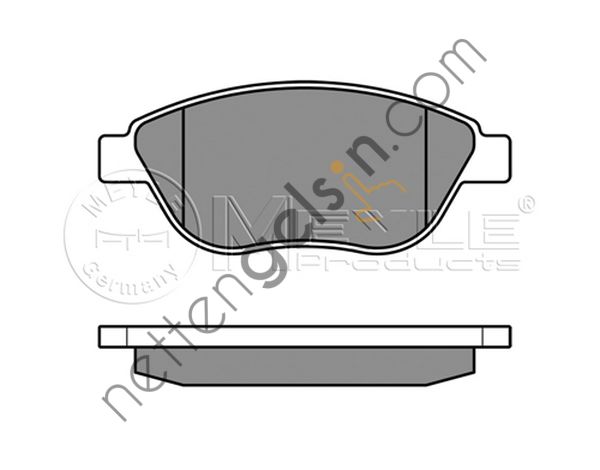 MEYLE 025 239 8119/W FREN BALATASI OPEL CORSA D (BÜYÜK TİP) ÖN 1605354 OPEL