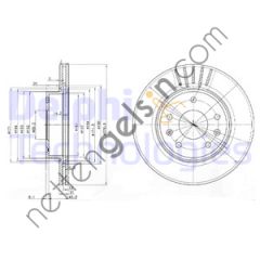 DELPHI BG3702C FREN DISKI ON FREELANDER I 96>06  LAND ROVER BİNEK FREN DİSKİ