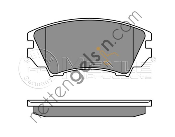 MEYLE 025 244 1219/W FREN BALATASI OPEL ASTRA J/INSIGNIA (17 JANT) ÖN 1605434 OPEL