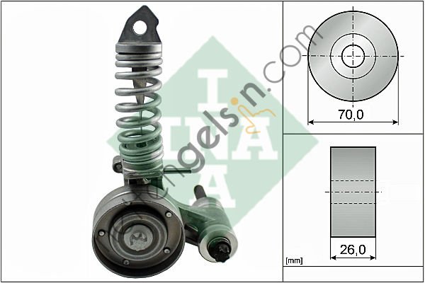 INA 533008530 ALTERNATOR GERGI RULMANI ASTRA G - CORSA C 1,2 00--> ASTRA H 1,4 03-->  OPEL BİNEK V KAYIS GERGI SETI