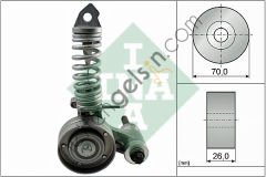 INA 533008530 ALTERNATOR GERGI RULMANI ASTRA G - CORSA C 1,2 00--> ASTRA H 1,4 03-->  OPEL BİNEK V KAYIS GERGI SETI