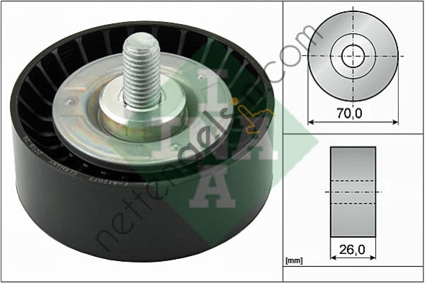 INA 532047510 V KAYIS GERGI RULMANI BMW E81 E87 E46 E90 E83 E84  BMW BİNEK V KAYIŞ GERGİ RULMANI