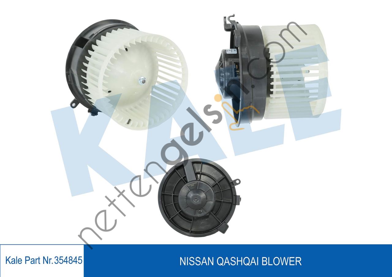 KALE 354845 KALORIFER MOTORU NISSAN QASHQAI 1.5 1.6 DCI 1.6 2.0 BENZINLI 2007-2013 J10 KASA  NISSAN BİNEK KALORİFER MOTORU