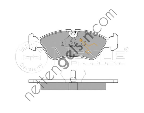 MEYLE 025 218 6217 FREN BALATASI OPEL ASTRA F/VECTRA A 93>1.8-2.0 ÖN 1605911 OPEL
