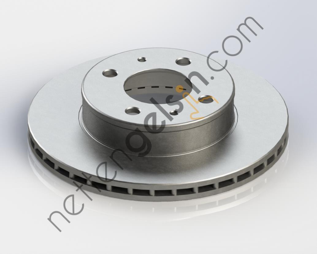 KRAFTVOLL 07040081 ON FREN AYNASI HAVALI 241mm ACCENT 00-03 (1624100 ILE AYNI)  HYUNDAI BİNEK FREN DİSKİ