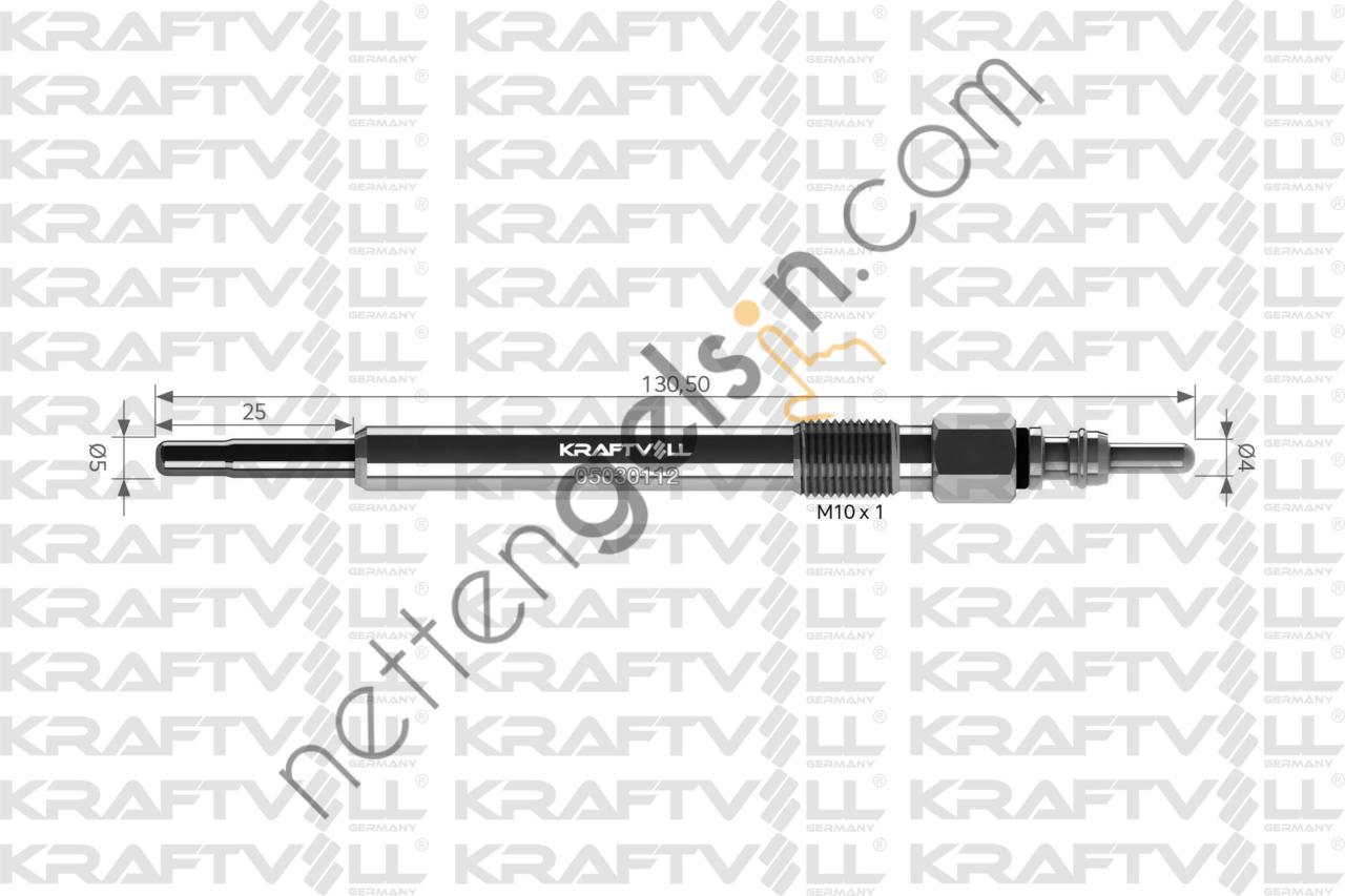 KRAFTVOLL 05030112 KIZDIRMA BUJISI 5V LIBERTY/ CHEROKEE 2.8 CRD  JEEP BİNEK BUJİ