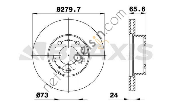 BRAXIS AE0085 ON FREN DISK AYNASI BOXER JUMPER DUCATO TUM MODELLER (97 13) 1000 1400KG 14Q (15 JANT) HAVA SOGUT  FIAT BİNEK FREN DİSKİ