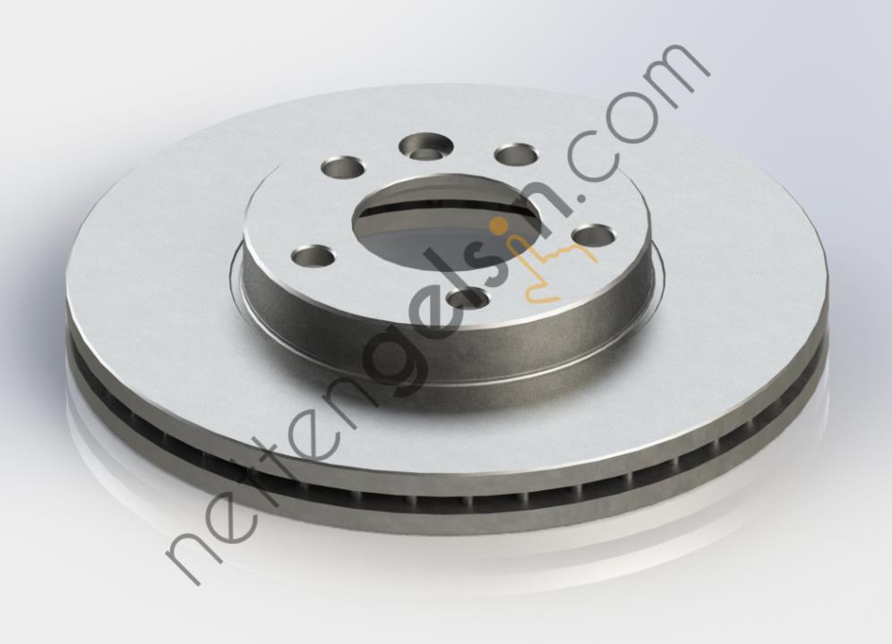 KRAFTVOLL 07040067 ON FREN AYNASI HAVALI TRANSPORTER T5 1,9TDI-2,0-2,5TDI 04/03--> MULTIVAN V 04/03-->  VW-AUDI-SEAT-SKODA BİNEK FREN DİSKİ
