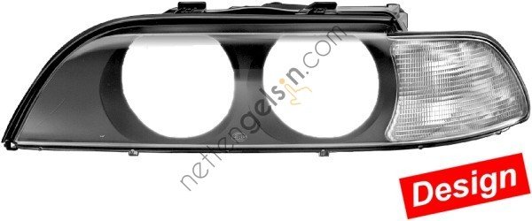 HELLA 9ES152179801 FAR CAMI E-39 BEYAZ SOL/SAĞ SET p.dışı  BMW