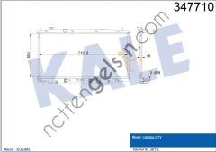 KALE 347710 MOTOR SU RADYATORU HONDA CITY 1,4 2008> OTOMATIK VITES  HONDA BİNEK MOTOR SU RADYATORU