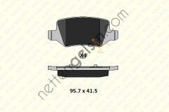 KALE B 23138 146 24 KD11 FREN BALATASI ARKA W168 97>04 W169 04>12 W245 08>11 VANEO 414 02>05  MERCEDES BİNEK FREN BALATASI