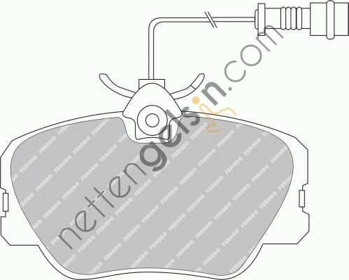 FERODO FDB415 FREN BALATASI ON W201 88>93 W124 88>93 S124 85>93 C124 93>97 A124 93>98  MERCEDES BİNEK FREN BALATASI