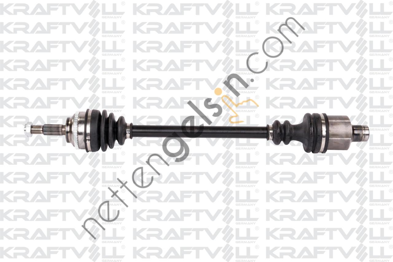 KRAFTVOLL 01010017 AKS ON SAG ABSLI KANGOO 06>08 CLIO 1.5DCI 06> KALIN FREZE IC FREZE 23-DIS FREZE 23-UZUNLUK 724MM  RENAULT BİNEK AKS MİLİ