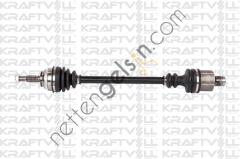 KRAFTVOLL 01010017 AKS ON SAG ABSLI KANGOO 06>08 CLIO 1.5DCI 06> KALIN FREZE IC FREZE 23-DIS FREZE 23-UZUNLUK 724MM  RENAULT BİNEK AKS MİLİ