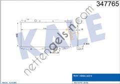 KALE 347765 MOTOR SU RADYATORU HONDA JAZZ III 1.2 1.3 1.5 09=> (MT) [16mm] [AL PL BRZ] MOTOR SU RADYATORU  HONDA BİNEK MOTOR SU RADYATORU