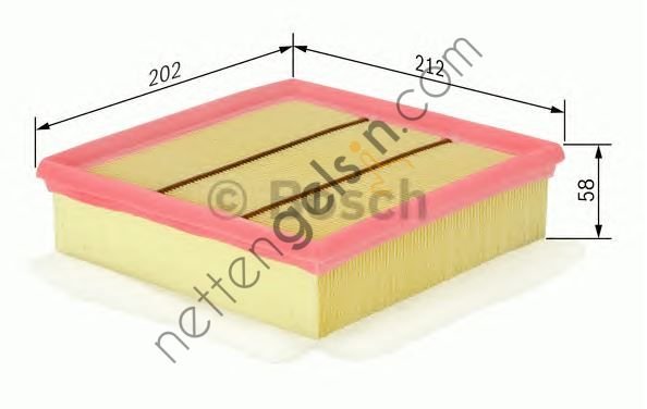 BOSCH F026400049 HAVA FILTRESI CORSA D Z13DTJ Z13DTH A14NEL Z16LER Z17DTR  OPEL BİNEK HAVA FİLTRESİ