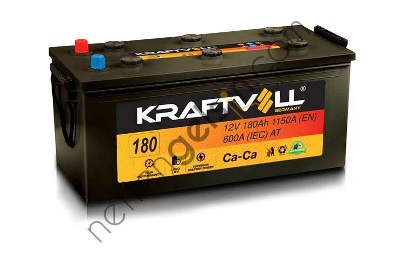 KRAFTVOLL 18020006 AKU 12V 180 AH D5A (513×223×223)  AKU AĞIR VASITA AKÜ