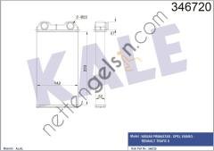 KALE 346720 KALORIFER RADYATORU PRIMASTAR VIVARO TRAFIC II  RENAULT BİNEK KALORİFER RADYATÖRÜ
